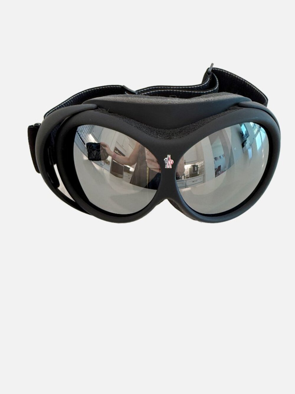 MONCLER glasses eyewear Logo Goggles Ski Snowboard Sports sunglasses Black - Picture 9 of 16